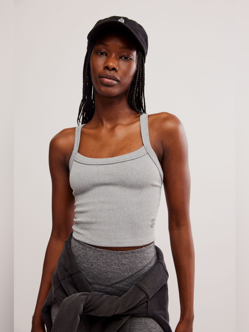 Free People Movement All Clear Cami in Heather Grey